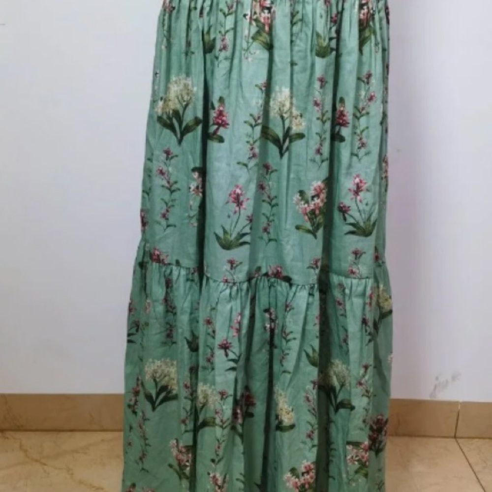 Agua by Agua Bendita Lima Orquidea Linen Maxi Dress - Picture 6 of 14